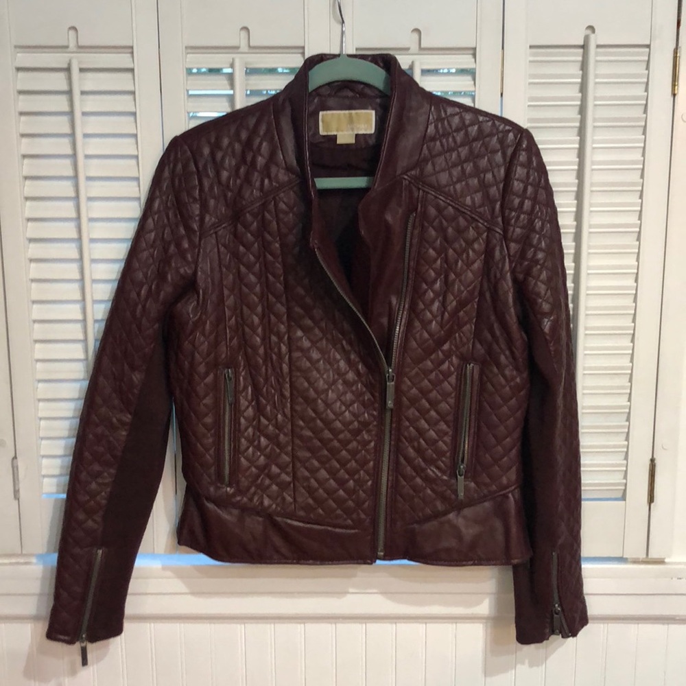 Michael Kors leather jacket.